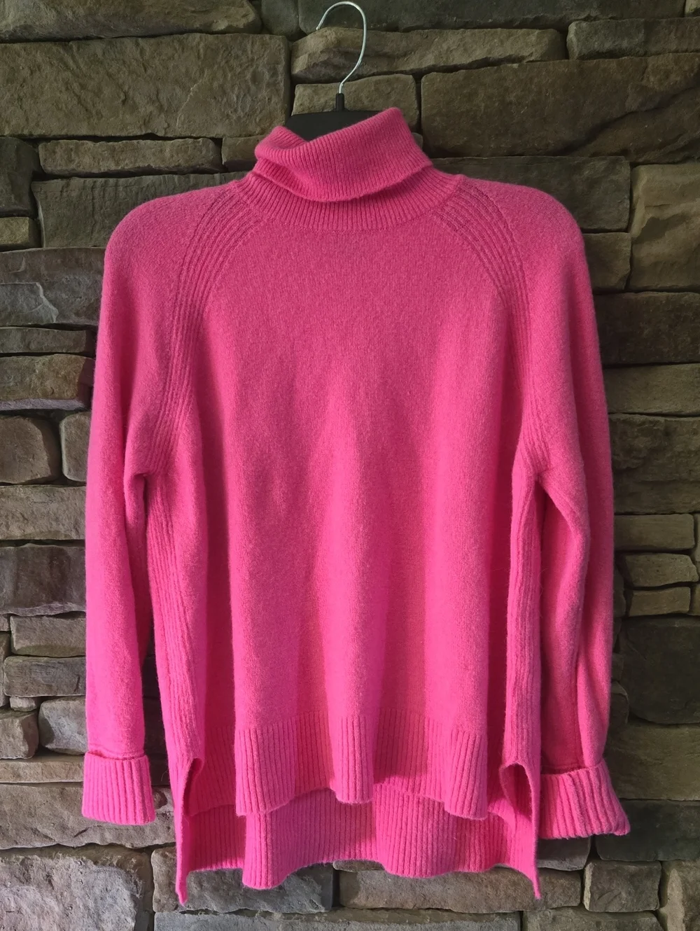 J. Crew Pink Turtleneck Sweater